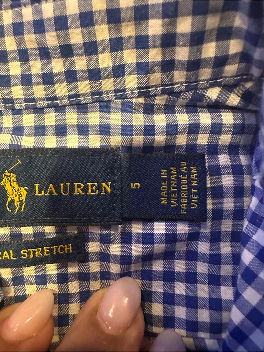 Polo by Ralph Lauren Blue Gingham Button-Down Shirt